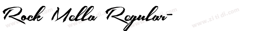 Rock Mella Regular字体转换